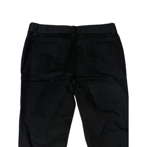 Ann Taylor Womens Black Pants 2 Lindsay Waist Modern Fit Cropped Ankle Zip - Picture 5 of 9